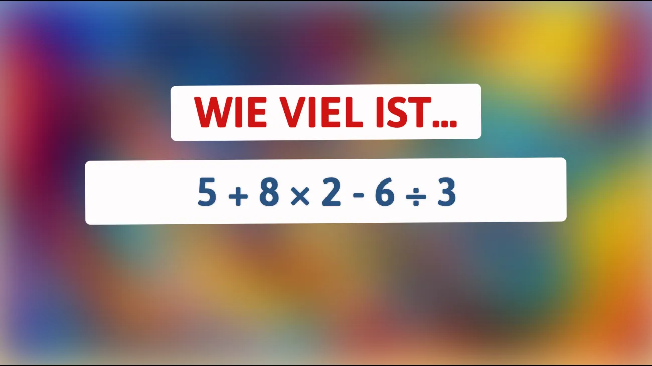 \"Nur 1% der Menschen können dieses mathematische Rätsel lösen: Gehören Sie dazu?\""