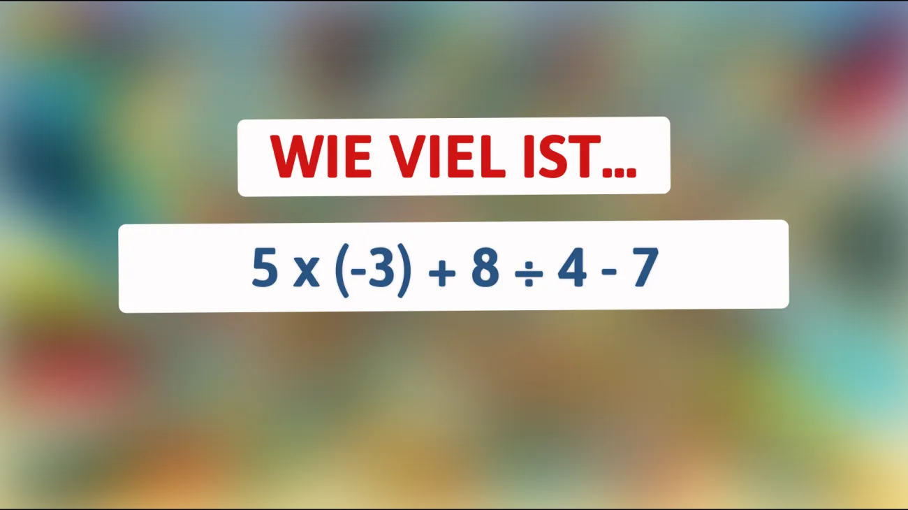 Bist du schlau genug für diese mathematische Herausforderung? Finde die Antwort, die nur wenige lösen können!"