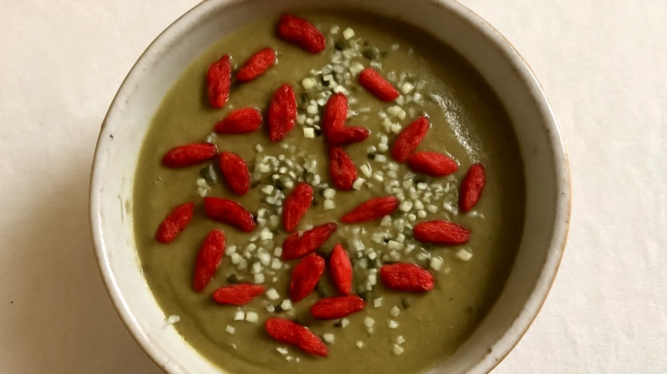 Kürbiskern-Tahini mit Goji-Beeren und Hanfsamen"