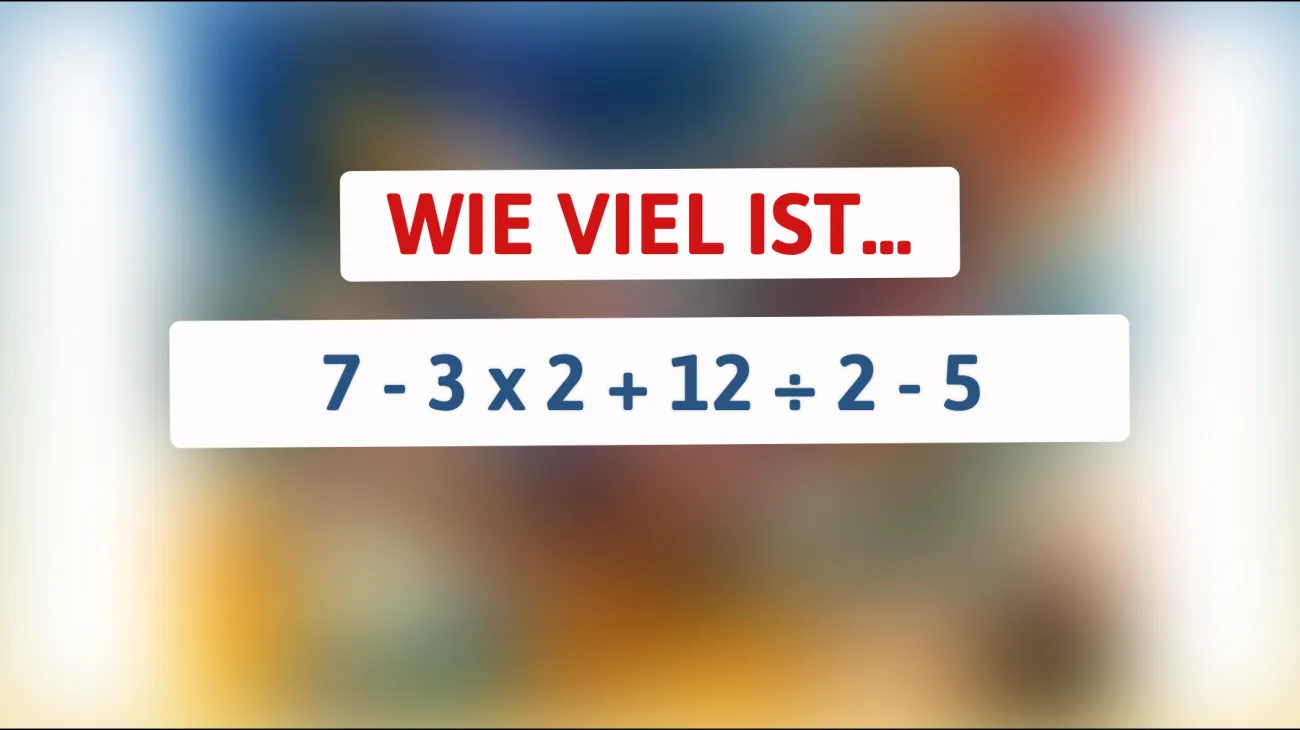Kannst du dieses geniale Mathe-Rätsel lösen, das nur die klügsten Köpfe meistern? Entdecke die überraschende Antwort!"