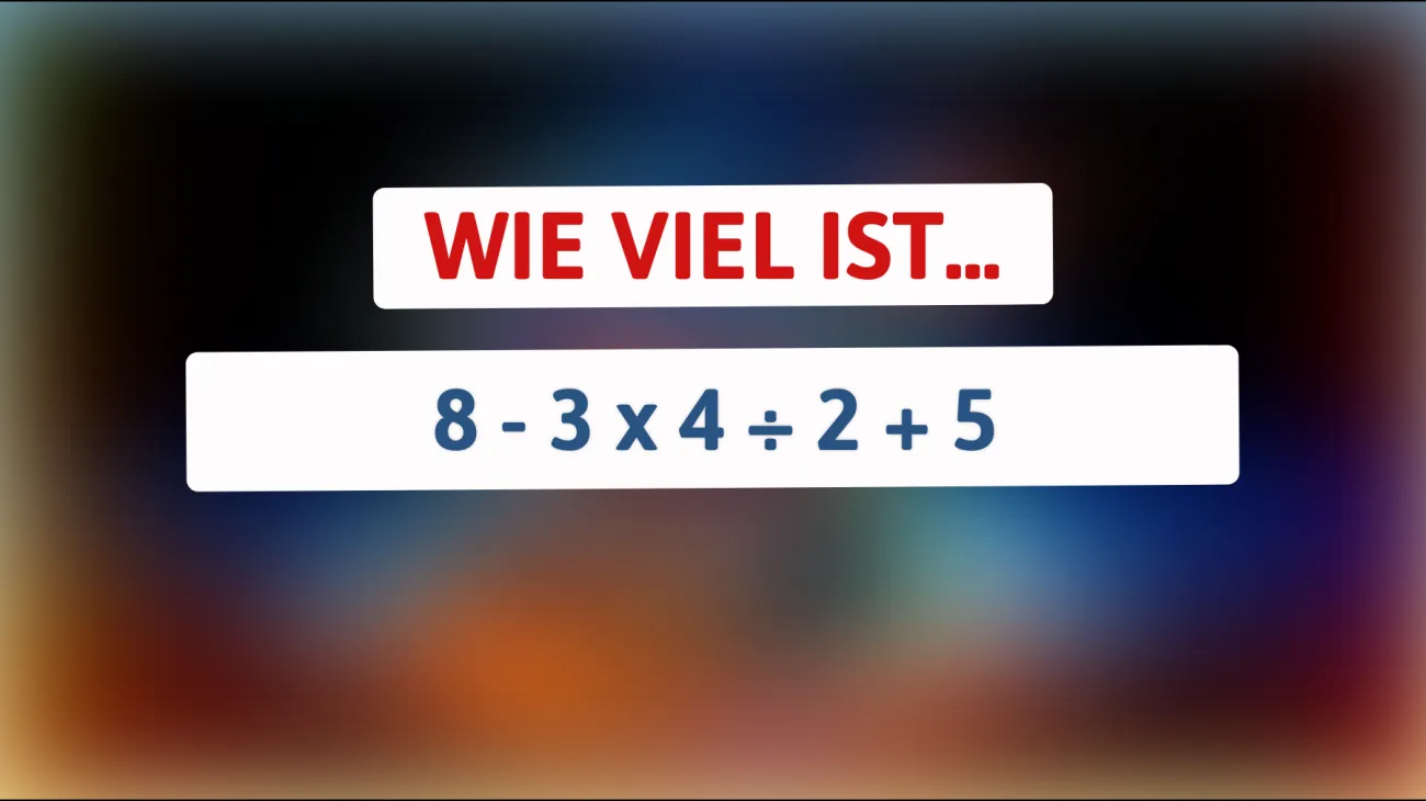Kannst du dieses mathematische Rätsel lösen? Nur ein Genie kennt die richtige Antwort!"