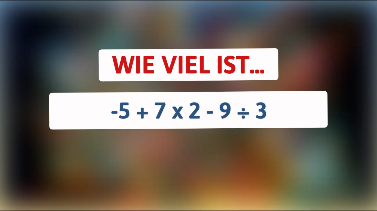 Nur 1% der Genies können dieses mathematische Rätsel auf Anhieb lösen – gehörst du dazu?"