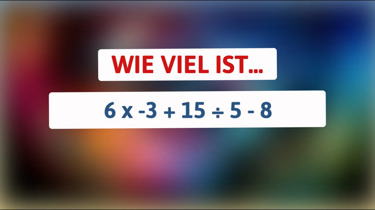 Nur 1% der Menschen können dieses mathematische Rätsel lösen! Bist du dabei?"