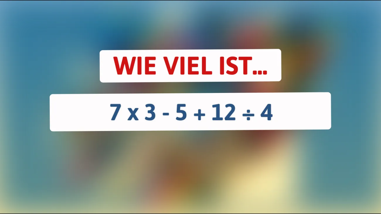 Nur Genies können dieses mathematische Rätsel auf Anhieb lösen: Schaffst du es?"