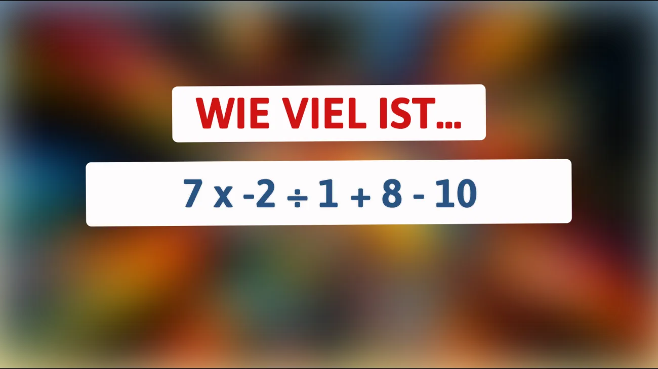 Nur Genies können dieses mathematische Rätsel lösen! Bist du schlau genug, um die Antwort herauszufinden?"
