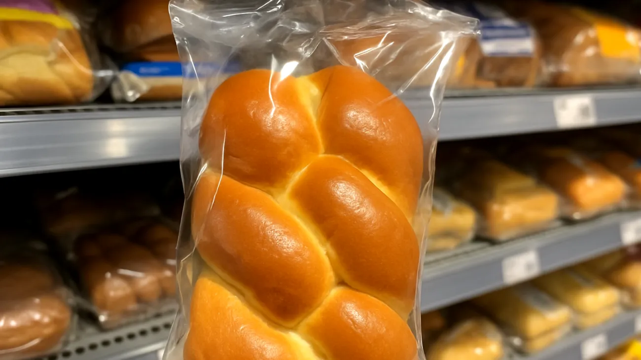 Verpackte Brioche"