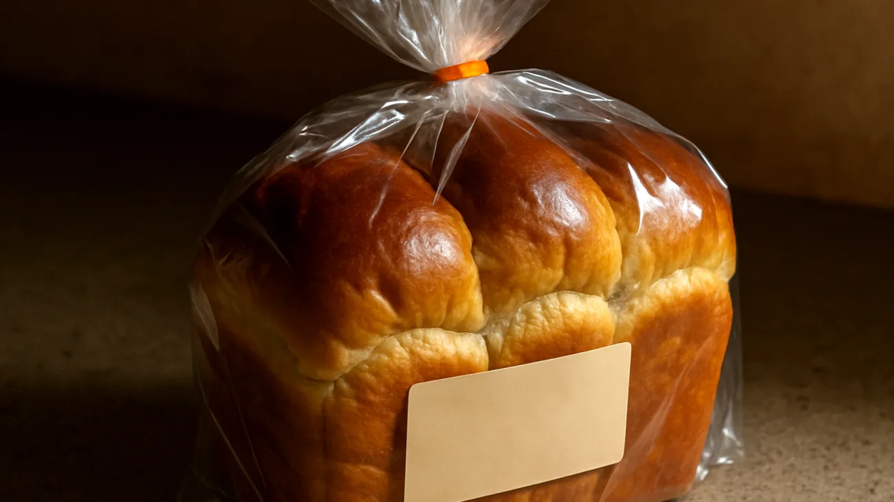 Verpackte Brioche"